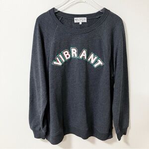Wildfox | Gray Vibrant Sweatshirt L